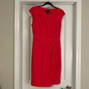Coral Fitted Dress